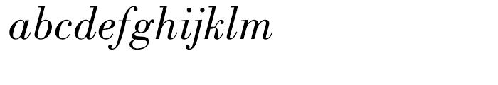 Bodoni Book Italic Font LOWERCASE