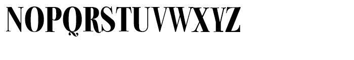 Bodoni Classic Condensed Bold Font UPPERCASE