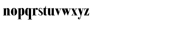 Bodoni Classic Condensed Bold Font LOWERCASE
