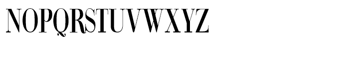 Bodoni Classic Condensed Roman Font UPPERCASE