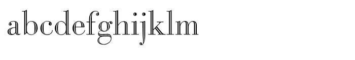 Bodoni Classic Inline Regular Font LOWERCASE