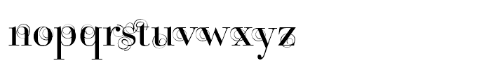 Bodoni Classic Swirls Roman Font LOWERCASE