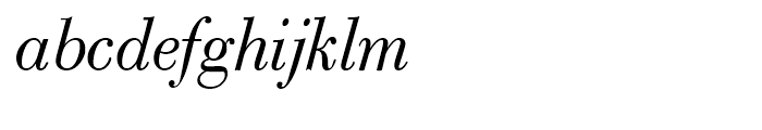 Bodoni Classic Text Italic Font LOWERCASE