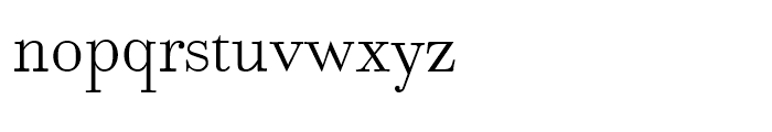 Bodoni Classic Text Light Font LOWERCASE