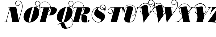 Bodoni Classic Ultra Script Font UPPERCASE