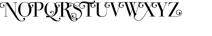 Bodoni Classics Roman Swash Font UPPERCASE