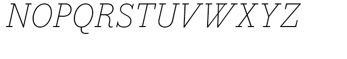 Bodoni Egyptian Extra Light Italic Font UPPERCASE