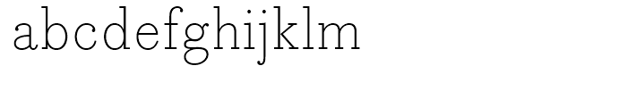 Bodoni Egyptian Extra Light Font LOWERCASE