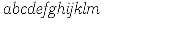 Bodoni Egyptian Light Italic Font LOWERCASE