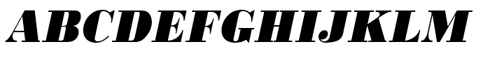 Bodoni Extra Bold Narrow Oblique Font UPPERCASE