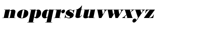 Bodoni Extra Bold Narrow Oblique Font LOWERCASE