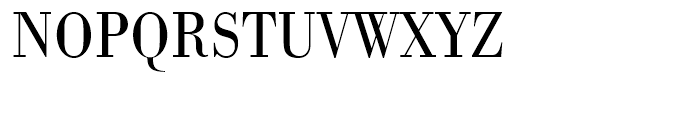 Bodoni Light Extra Narrow Font UPPERCASE