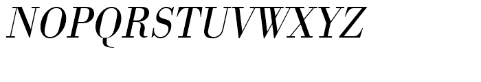 Bodoni Light Narrow Oblique Font UPPERCASE