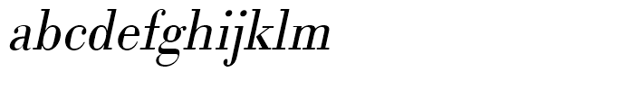 Bodoni Light Narrow Oblique Font LOWERCASE