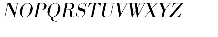 Bodoni Light Wide Oblique Font UPPERCASE