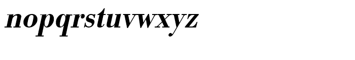 Bodoni Medium Narrow Oblique Font LOWERCASE