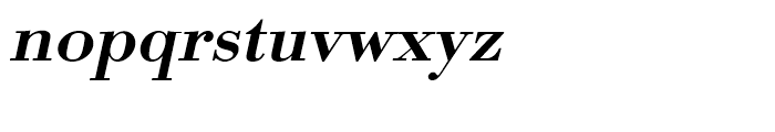 Bodoni Medium Wide Oblique Font LOWERCASE