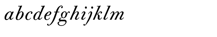 Bodoni Old Fashion Regular Italic Font LOWERCASE