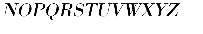 Bodoni Regular Extra Wide Oblique Font UPPERCASE