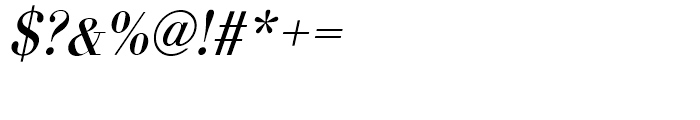 Bodoni Regular Narrow Oblique Font OTHER CHARS