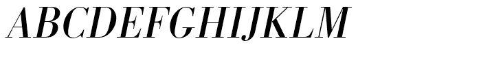 Bodoni Regular Narrow Oblique Font UPPERCASE