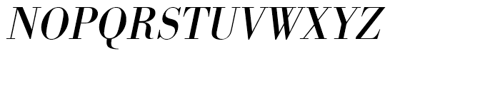 Bodoni Regular Narrow Oblique Font UPPERCASE