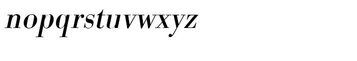 Bodoni Regular Narrow Oblique Font LOWERCASE