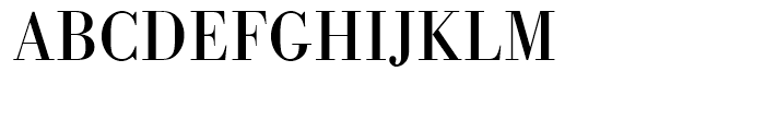 Bodoni Regular Narrow Font UPPERCASE