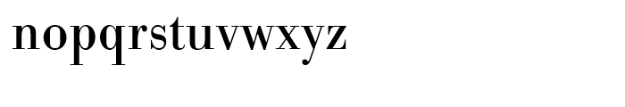 Bodoni Regular Narrow Font LOWERCASE