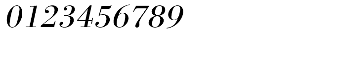 Bodoni Regular Wide Oblique Font OTHER CHARS