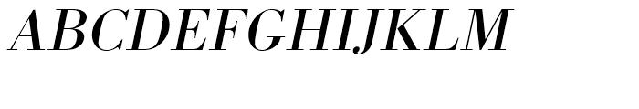 Bodoni Regular Wide Oblique Font UPPERCASE