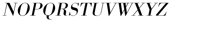 Bodoni Regular Wide Oblique Font UPPERCASE