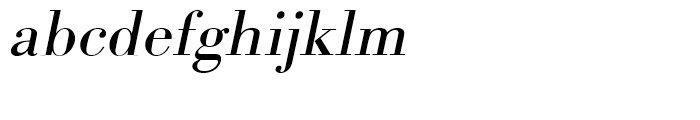 Bodoni Regular Wide Oblique Font LOWERCASE