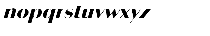 Bodoni Sans Black Italic Font LOWERCASE