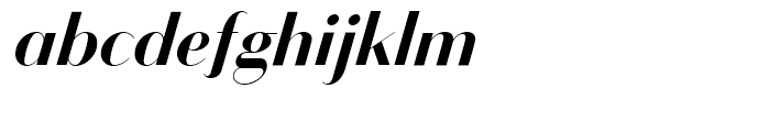 Bodoni Sans Display Bold Italic Font LOWERCASE