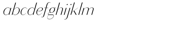 Bodoni Sans Display Light Italic Font LOWERCASE
