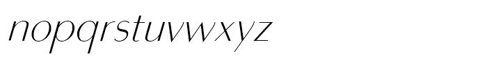 Bodoni Sans Light Italic Font LOWERCASE