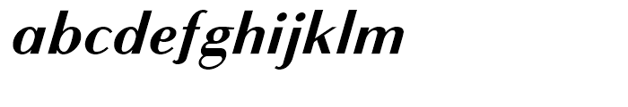 Bodoni Sans Text Bold Italic Font LOWERCASE