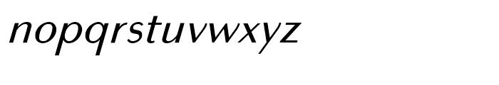 Bodoni Sans Text Italic Font LOWERCASE