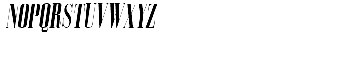 Bodoni Z37 L Compressed Bold Italic Font UPPERCASE