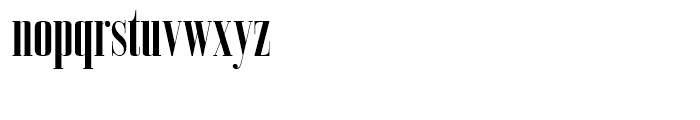 Bodoni Z37 L Compressed Bold Font LOWERCASE