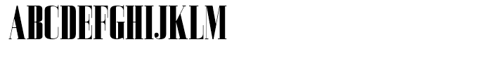 Bodoni Z37 L Compressed Heavy Font UPPERCASE