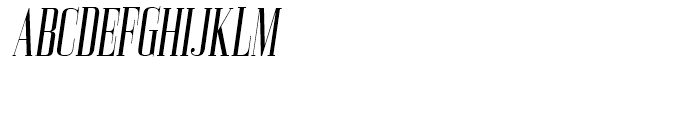Bodoni Z37 L Compressed Italic Font UPPERCASE