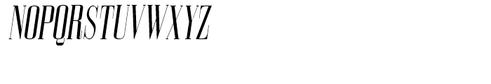 Bodoni Z37 L Compressed Italic Font UPPERCASE