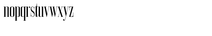 Bodoni Z37 L Compressed Font LOWERCASE