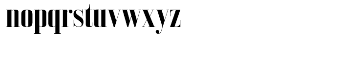 Bodoni Z37 L Condensed Bold Font LOWERCASE