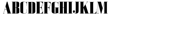 Bodoni Z37 L Condensed Heavy Font UPPERCASE