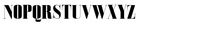 Bodoni Z37 L Condensed Heavy Font UPPERCASE