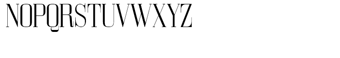 Bodoni Z37 L Condensed Light Font UPPERCASE