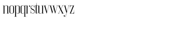 Bodoni Z37 L Condensed Light Font LOWERCASE
